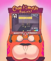 arcade arcade_cabinet arcade_machine debt delinquent exposed_ass exposed_breasts exposed_nipples exposed_pussy faetomi forced_exposure forced_prostitution free_use game objectification presenting_ass presenting_hindquarters presenting_pussy public_nudity public_sex public_use red_hair restrained sex_machine sex_toy stress_relief stuck_in_object
