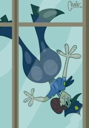 1girls 2d against_glass artist_signature ass ass_against_glass big_ass big_booty big_butt booty cartoon_network clothed clothed_female crain female female_only foster's_home_for_imaginary_friends fully_clothed fully_clothed_female hair_bun jeans officer_jones police police_uniform policewoman red_hair redhead_female safe safe_for_work scene_reference thick_ass thick_thighs tight_clothes tight_clothing toony