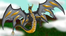 animal_genitalia bakugan bakugan_(series) bakugan_battle_brawlers claws cloaca dragon dragonoid_(bakugan) european_mythology female feral genitals hi_res horn looking_at_viewer membrane_(anatomy) membranous_wings mythological_creature mythological_scalie mythology neo_dragonoid scalie shadeominus solo tail western_dragon wings wyvern
