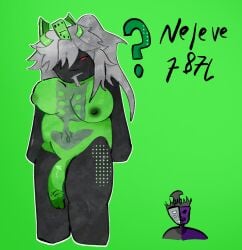 1boy 1boy1futa 1futa 1x1x1x1 1x1x1x1_(forsaken) ? artist_name artist_signature betrayed_1x1x1x1 black_body closed_mouth forsaken_(roblox) futa_focus futa_only futanari green_background green_body hat hidden_eye intersex long_hair male neleve787l noli_(forsaken) purple_body question_mark red_eyes roblox roblox_game roblox_horror_games robloxian self_upload signature thick_thighs transparent_body two_tone_body white_hair zipper_mouth