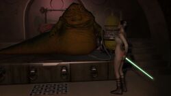 anal anal_object_insertion defeated defeated_heroine gearslad7 lightsaber nude rey spank_marks spanked_ass spanked_butt star_wars