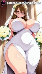 1girls 2025 ai_assisted ai_generated anime artist_name ass bangs big_ass big_butt blush booty bouquet breasts bridal_veil bride brown_hair bubble_ass bubble_butt bust buttocks chest clothed_female cross_earrings curvy_ass curvy_butt dress earrings eyebrows_visible_through_hair female female_focus female_only firm_ass flower from_below gloves green_flower hair_between_eyes hair_flower half-closed_eyes hi_res high_quality high_resolution highres holding holding_bouquet indoors jewelry juicy_ass juicy_butt kiryuu_moeka large_ass long_hair looking_at_viewer mole patreon patreon_username perfect_ass plump_ass rose rose_petals round_ass seductive_smile sexy_ass skypassion smile solo stable_diffusion steins;gate strapless_dress thick_thighs thighs tight_ass used_tissue vase veil voluptuous_ass watermark wedding_dress wedding_veil white_flower white_rose window yellow_flower yellow_rose