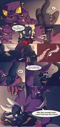 ! 69 anthro ass bed big_penis black_body blue_eyes blush breasts closed_eyes comic cynder dragon english_text erection female heart heat horn in_heat internal licking looking_back lying male malefor musical_note oral penis presenting presenting_hindquarters purple_body purple_penis pussy pussy_juice raised_tail saliva scalie sex spyro_the_dragon straight teeth text thevivere tongue tongue_out video_games western_dragon yellow_eyes