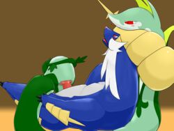 apc_(artist) blush duo female feral male mammal mustelid nintendo open_mouth otter penetration pokemon pussy red_eyes reptile samurott scalie serperior sex snake straight vaginal_penetration vaginal_penetration video_games