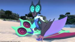 a_young_noivern_couple beach couple cowgirl_position dragon duo female feral fluff forest fur garry's_mod inochi island isle9 lin lucian male nintendo noivern on_top outside pokemon pokemon_(species) sea seaside sex straddling tagme tree valve video_games wang water wings wyvern