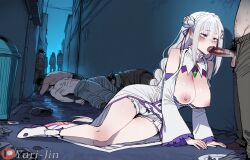 emilia (re:zero) from re:zero kara hajimeru isekai seikatsu by yuri-jin