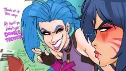 ... 1boy 1girls 2d 2girls 2xko after_sex ahri angry big_lips black_hair blue_hair blush braided_hair bullet bullet_necklace bullying clothed comic dialogue english english_dialogue english_text facial_markings fakeryway female female_focus fingerless_gloves fingers_crossed human jinx_(league_of_legends) league_of_legends light-skinned_female light_skin lips male multiple_girls painted_nails pleasure_castle smirk smug smug_face smug_female smug_grin sweat teemo vastaya yordle