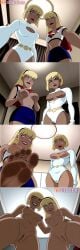 2girls ai_generated arm_around_another arm_around_waist blonde_hair blue_eyes breast_grab breasts breasts_out cameltoe capelet cleavage_cutout completely_nude completely_nude_female dc dc_comics dcau dizbabes exposed_breasts feet feet_fetish feet_focus female_only foot_fetish foot_focus galatea grabbing_own_breasts hairband humiliation justice_league justice_league_unlimited kara_zor-el leotard lipstick long_hair looking_at_viewer looking_down midriff miniskirt multiple_images nude open_mouth parted_lips pov_from_below power_girl pussy red_lips shirt shirt_lift short_hair side_by_side stable_diffusion standing standing_over_viewer stomping supergirl supergirl_(dcau) superhero_costume superheroine torn_clothes