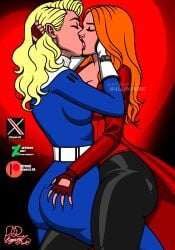 2girls 7:10 ass big_ass blonde_hair breasts fantastic_four fantastic_four:_first_steps female female_only invisible_woman invisible_woman_(first_steps) kaywest kissing lesbian_kiss long_hair marvel marvel_cinematic_universe marvel_comics milf multiple_girls orange_hair scarlet_witch source_request sue_richards sue_storm wanda_maximoff yuri