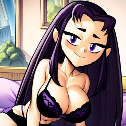 absurd_res absurd_resolution absurdres ai_generated ass bed big_ass big_breasts big_butt black_bra black_panties blackfire blush blushed_face blushing_at_viewer blushing_female boomerang_(tv bra breasts bubble_ass bubble_butt busty busty_female busty_girl cartoon cartoon_network cartoony cats62 curvaceous curvaceous_female curvaceous_figure curvy curvy_body curvy_female curvy_figure curvy_hips dark_purple_eyes dark_purple_hair dc dc_comics ear exposed exposed_ass exposed_boobs exposed_breasts exposed_butt exposed_legs exposed_thighs eyebrows eyelashes eyeshadow eyewear fat_ass fat_butt female female_only glistening glistening_ass glistening_body glistening_boobs glistening_breasts glistening_butt glistening_eyes glistening_legs glistening_skin glistening_thighs half-closed_eyes half-dressed half_naked half_nude hi_res high_quality high_resolution highres huge_ass huge_balls huge_boobs huge_breasts koriand'r large_ass large_boobs large_breasts large_butt legs long_hair looking_at_viewer lying lying_down lying_on_bed network) nipples on_bed panties pants pillow purple_bra purple_eyes purple_hair purple_panties seductive seductive_body seductive_eyes seductive_look seductive_mouth seductive_smile shiny shiny_ass shiny_body shiny_boobs shiny_breasts shiny_butt shiny_legs shiny_skin shiny_thighs sideboob slim_waist small_waist smile smiling smiling_at_viewer smooth_ass smooth_body smooth_butt smooth_legs smooth_skin smooth_thighs teen_titans thick_thighs thighhighs thighs thin_waist warner_brothers