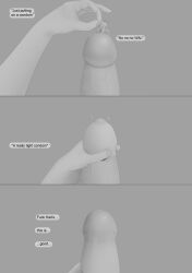 begging begging_for_mercy begging_to_stop deag9000 english_text fellatio futa_on_male futanari human_condom living_condom micro_male micro_on_macro oc part_2 putting_on_condom rape raped_by_futa text