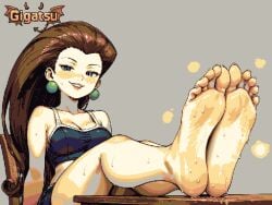 ai_assisted ai_generated animated animation aseprite_(artwork) barefoot feet foot_fetish foot_focus gigatsu jessie_(pokemon) limited_palette looking_at_viewer pixel_animation pixel_art pokemon seductive sole_female soles toes twitching