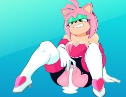 amy rose from sega by starfinga