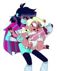 2022 anal anthro antlers artist_request ass axeyopissum balls black_eye_(injury) black_hair blonde_hair blood_on_face blue_body blue_skin blush crying cuts cuts_on_thighs cutting deer deltarune deltarune_chapter_2 eyebrows eyelashes female femboy futanari genderswap_(fti) genderswap_(ftm) gore hooves human human_on_anthro kris_(deltarune) male male/female noelle_holiday nonbinary nonconsensual nose_bleed penis rape ripped_clothing rule_63 scratches short_hair small_breasts snowgrave sword vein veiny_penis