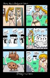 1girls akita_neru ass bodypaint breasts feet female nude painted_clothes tagme tubgirlslilbro vocaloid