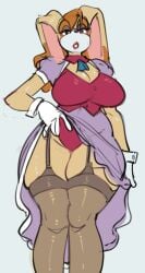 1girls anthro big_breasts breasts female female_only furry large_breasts mature mature_anthro mature_female mature_woman milf not_enough_milk_(artist) sega simple_background solo solo_female sonic_(series) sonic_the_hedgehog_(series) thick_thighs vanilla_the_rabbit white_background wide_hips