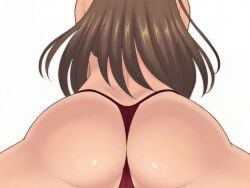 ai_assisted ass ass_focus ass_movement back back_view big_ass big_breasts brown_hair brunette_hair curvy dancing dayra_chavez female from_behind from_side huge_ass long_hair looking_at_viewer looking_back lying lying_on_stomach monadrito moving_hips on_stomach original_character painted_nails panties partial_nude prone red_thong seductive seductive_smile serious sideboob solo solo_female tagme thick_thighs thong topless video visible_ear wide_hips