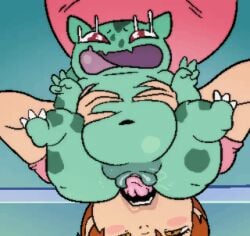 2d_animation animated bodily_fluids bulbasaur cunnilingus duo female female/female female_feral feral feral_focus frame_by_frame generation_1_pokemon genitals gesture hand_gesture human human_on_feral interspecies mammal nintendo oral pokemon pokemon_(species) pokephilia sex size_difference smaller_feral squeezing_belly tears tears_of_pleasure tongue tongue_out v_sign vaginal_penetration vulva waffafries zoophilia