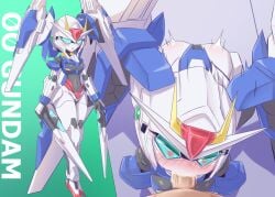 gn-0000+gnr-010_00_raiser gundam gundam_00 living_machine mecha mecha_focus mecha_girl mobile_suit robot robot_girl tagme zerokun135