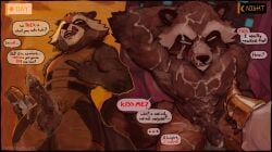 absurd_res after_sex angry anthro armpit_hair balls bodily_fluids body_hair brown_body brown_fur clothing cum cum_drip cum_on_chest cum_on_face dialogue dripping english_text erection fanofthefurr foreskin front_view fur genital_fluids genitals guardians_of_the_galaxy hairy_balls hi_res jumpsuit male mammal marvel muscular muscular_anthro muscular_male penis precum precum_drip precum_through_clothing procyonid pubes raccoon rocket_raccoon seductive solo sweat text tight_clothing wet wet_clothing whiskers