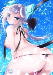 1girls 2d 2d_(artwork) 2d_artwork almost_naked almost_nude areola areolae ass ass_cleavage ass_crack back backboob big_breasts black_panties black_tail black_thong black_underwear blue-eyed_female blue_background blue_eyes blue_horn blue_horns breasts busty busty_female busty_girl digital digital_art digital_drawing digital_drawing_(artwork) digital_media digital_media_(artwork) drawing eyebrows_visible_through_hair female female_focus female_only grin grinning grinning_at_viewer groin head_tilt horn horns large_boobs large_breasts lean_figure long_hair looking_at_viewer looking_back looking_back_at_viewer median_furrow mostly_nude naked naked_female naked_woman narrow_waist nearly_nude nipple_bulge nipples nude nude_female nudity oc original original_art original_artwork original_character osushidaisuki39 panties parted_lips pink_areola pink_areolae pink_nipples posing posing_for_the_viewer posing_naked posing_nude practically_nude shoulder_blades shoulders sideboob simple_background slender_body slender_waist slim_waist smile smiley_face smiling smiling_at_viewer smug_grin solo standing tail thick_ass thick_butt thong tilted_head uncensored uncensored_breasts uncensored_nipples underwear upper_body white-haired_female white_hair wide_hips