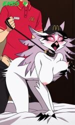 2026 ai_generated big_breasts bird_girl doggy_style female female_focus furry_female helluva_boss milf on_bed petplay sex stella_(helluva_boss) vaginal_penetration