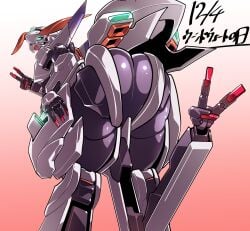 124woundwort gundam living_machine mecha mecha_focus mecha_girl mobile_suit robot robot_girl tagme tr-6_woundwort