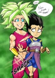 cabba dragon_ball dragon_ball_super fenixlewdart kefla_(dragon_ball) tagme