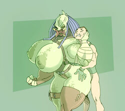 1boy 1boy1girl 1girls alien alien/human alien_girl ass big_breasts big_butt bigdad breasts duo female female_yautja huge_breasts human humanoid interspecies male male/female male_human/female_alien male_human/female_humanoid mammal muscles muscular_female predator_(franchise) sex wide_hips yautja