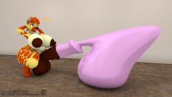 animal_print annoyed anthro balls barefoot big_balls big_breasts big_nipples big_penis bodily_fluids breasts brown_genitals brown_nipples buckteeth condom crouching cum ear_piercing ear_ring ejaculation excessive_cum excessive_genital_fluids feet filled_condom floor futanari genital_fluids genitals getboingedmydude giraffe giraffe_print giraffid gyeen gynomorph hair hands_behind_head hi_res huge_balls huge_breasts huge_cock hybrid hybrid_genitalia hybrid_penis hyena hyper hyper_balls hyper_genitalia hyper_penis insult insulting_viewer intersex looking_at_viewer mammal marie_(getboingedmydude) medial_ring medial_ringed_hybrid_penis nipples nude orange_hair penis piercing pink_condom ring_piercing sexual_barrier_device shortstack shortstack_gynomorph shortstack_intersex slightly_chubby slightly_chubby_gynomorph slightly_chubby_intersex solo teeth thick_thighs thought_bubble tile tile_floor watermark watermarked_at_source wearing_condom wide_hips