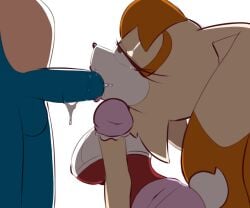 1boy 1girls 2d age_difference anthro anthro_female anthro_male anthro_on_anthro balls big_balls big_breasts big_penis blowjob blue_fur bodily_fluids breasts brown_eyes bunny_ears clothed clothed_female clothed_female_nude_male clothing cock cock_in_mouth color color_edit colored colored_sketch colorshun cum duo erection eulipotyphlan eyelashes fellatio female female_focus fur furry furry_female furry_male genital_fluids genitals happy_sex hedgehog interspecies lagomorph leporid male male/female mammal milf mobian_(species) mother nude nude_male older_female older_female_and_younger_male oral oral_sex orange_hair penis penis_in_mouth penis_out rabbit rabbit_tail saliva sega sex sonic_(series) sonic_the_hedgehog sonic_the_hedgehog_(series) straight straight_sex sucking_penis tail tenshigarden tongue tongue_out tongue_out_blowjob vanilla_the_rabbit video_games white_background younger_male