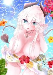 1girls 2d 2d_(artwork) 2d_artwork almost_naked almost_nude areola areolae bare_arms bare_breasts bare_chest bare_hands bare_legs bare_nipples bare_shoulders bare_skin bare_thighs bare_tits belly belly_button big_breasts black_choker black_horn black_horns black_tail blue-eyed_female blue_eyes blush blush_face blushing_at_viewer blushing_female blushing_lines breasts busty busty_female busty_girl choker collarbone digital digital_art digital_drawing digital_drawing_(artwork) digital_media digital_media_(artwork) drawing elbows exposed_arms exposed_breasts exposed_chest exposed_legs exposed_nipples exposed_shoulders exposed_skin exposed_thighs eyebrows_visible_through_hair female female_focus female_only fingernails fingers flowers from_above groin hair_between_eyes high_resolution highres horn horns large_boobs large_breasts lean_figure long_hair looking_at_viewer looking_up looking_up_at_viewer midriff mostly_nude nail_polish nails naked naked_female naked_woman narrow_waist navel nearly_nude nipples nude nude_female nudity oc open_mouth original original_art original_artwork original_character osushidaisuki39 parted_lips practically_nude purple_fingernails purple_nail_polish purple_nails shoulders simple_background sitting skirt_lift skirt_lifted_by_self slender_body slender_waist slim_waist solo succubus succubus_horns succubus_tail tail thighs thong tongue uncensored uncensored_breasts uncensored_nipples upper_body water white-haired_female white_hair white_thong