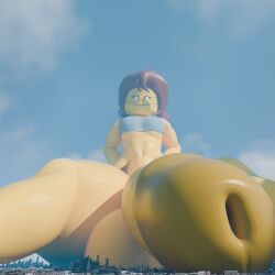 1boy 2024 ass big_ass big_butt bottomless brown_hair celestialsfm fat_ass fat_butt femboy femboy_focus femboy_only feminine feminine_body feminine_male feminine_pose giant giant_femboy girly glasses huge_ass huge_balls huge_butt huge_cock imminent_destruction lego looking_down looming macro male male_focus male_only massive_balls massive_penis original_character penis_focus sitting solo tagme thick_ass thick_butt tim_the_gigafig tiny_city yellow_skin