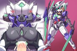 gn-001_gundam_exia gundam living_machine mecha mecha_focus mecha_girl mobile_suit robot robot_girl tagme zerokun135