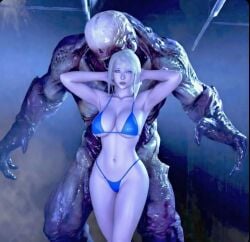 3d ai_generated bikini hell_knight_(doom) samus_aran
