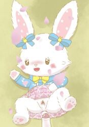 after_sex ahegao_face banned_artist bear blush blush_lines blush_stickers cherry_blossom chibi cum cum_in_pussy cum_inside furry male_to_female penis pussy rabbit sanrio sex uncircumcised_penis vagina wish_me_mell