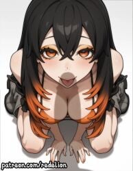 1girls ai_generated amo_empool begging begging_for_sex bikini bikini_top black_hair blush blush_lines blushed_face blushing_at_viewer blushing_profusely boots curvaceous curvaceous_ass curvaceous_body curvaceous_female curvaceous_figure curvaceous_hips curvaceous_thighs curves curvy curvy_body curvy_female curvy_figure curvy_hips curvy_thighs erect_penis erection fair_skin female female_focus female_human female_only gachiakuta glistening glistening_body glistening_breasts glistening_butt glistening_eyes glistening_hair glistening_skin hands_down hands_on_floor hands_on_ground kneeling kneeling_female kneeling_on_ground kneeling_oral_position kneeling_position light-skinned_female light_skin long_hair looking_at_viewer looking_up mature mature_body mature_female mature_figure medium_breasts needy open_mouth orange_eyes orange_hair orange_hair_tips penis penis_shadow pov ready_for_sex ready_to_fuck redelion seducing seduction seductive seductive_body seductive_eyes seductive_gaze seductive_look seductive_mouth seductive_pose seductive_smile shadow shadow_on_face simple_background submissive_female thick thick_ass thick_butt thick_eyebrows thick_hips thick_legs thick_lips thick_penis thick_thighs tongue tongue_out white_background