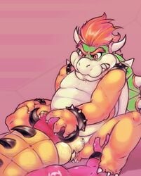 anthro bowser chubby dangpa duo koopa male male_only mario_(series) mario_and_luigi_(series) midbus multiple_males nintendo oral pigadillo scalie sex yaoi