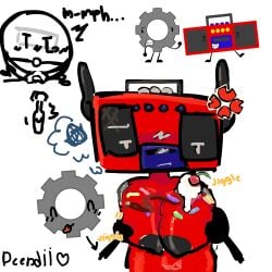 angry animate_inanimate annoyed armless asprin_(los) black_nipples blush bodily_fluids bondage boombox bouncing_breasts breasts candy cherry chocolate cross-popping_vein dairy_products deedeeee deendii dessert duo electric_toothbrush female food food_fetish food_on_breasts food_play for_a_head fruit gear_(object_oppose) genital_fluids genitals glistening glistening_body goon_corner half-closed_eyes happy hi_res holding_breast humanoid last_object_standing long_ears looking_at_viewer male male/female male_pov metal_arms narrowed_eyes nipples object_head object_oppose object_show object_shows osc plant prosthetic prosthetic_arm prosthetic_limb radio_(object_oppose) red_body reference_image scribbles shake_lines shaking_legs signature silly_face slightly_chubby slightly_chubby_female spread_legs spread_vulva spreading sprinkles standing tagme tears thought_bubble tongue tongue_out unknown_species vaginal_fluids vulva whipped_cream