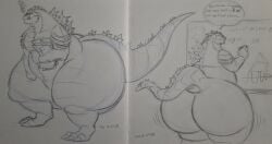 2026 ass big_ass big_ass_(male) big_butt bluejewel1999 bubble_ass bubble_butt butt dilf dumptruck_ass dumptruck_butt glasses godzilla high_resolution highres hyper hyper_ass hyper_butt lynnsdarkside monsterverse plump plump_ass plump_butt plump_thighs professor text text_bubble thick thick_butt thick_thighs tired tokusatsu traditional_art traditional_drawing_(artwork) traditional_media_(artwork) whiteboard wide_ass wide_hips wide_thighs