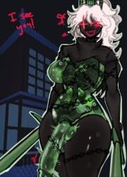 1futa 1x1x1x1 1x1x1x1_(forsaken) 3d_background balls betrayed_1x1x1x1 big_penis breasts featureless_breasts forsaken_(roblox) futanari penis roblox roblox_background roblox_game robloxian screencap_background solo sword tagme thighs yufishart