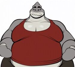 2025 animated anthro areolae ass big_ass big_breasts big_butt big_nipples breasts bubble_ass bubble_butt butt clothed clothing destruction doeswhatev dreamworks fish furry gif huge_breasts male_focus male_only male_with_breasts mr._piranha_(the_bad_guys) mr._shark_(the_bad_guys) naked_male nathanatwar piranha_fish red_tank_top shark shark_boy shark_fin shark_teeth tagme the_bad_guys wardrobe_malfunction