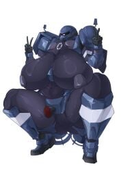 aoaka_murasaki gundam gundam_gquuuuuux large_breasts living_machine mecha mecha_focus mecha_girl mobile_suit ms-06_zaku_ii robot robot_girl tagme