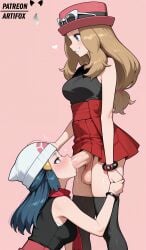 1dickgirl 1futa 1futa1girl 1futanari 1girl1futa 1girls absurdly_large_cock action_lines ai_assisted ai_generated artifox balls big_balls big_cock big_dick big_penis big_testicles black_shirt black_thighhighs blonde_eyebrows blonde_hair blowjob blue_eyes blue_hair blush blushing_lines bracelet cock dawn_(pokemon) dick dickgirl female flaccid flaccid_cock flaccid_dick flaccid_penis futadom futanari giant_cock giant_dick giant_penis hair hair_pin hair_tie head_grab heart_symbol hi_res high_quality high_resolution highres huge_balls huge_cock huge_testicles large_cock large_dick large_penis long_hair not_erect on_knees oral oral_sex penis pink_hat pleated_skirt pokemon pokemon_dppt_(anime) pokemon_xy_(anime) red_scarf red_shirt saliva saliva_on_face saliva_on_penis serena_(pokemon) sex shiny_skin simple_background small_breasts smile smiley_face smiling smiling_at_viewer sucking sucking_cock sucking_dick sucking_penis testicles veiny_penis watermark white_hat white_sunglasses