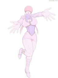 1girls big_breasts boob_window boots busty heels huge_breasts king_of_fighters light-skinned_female light_skin long_hair long_sleeves pale_skin r_ytasl red_hair shermie_(kof) skirt toned toned_female twintails voluptuous_female