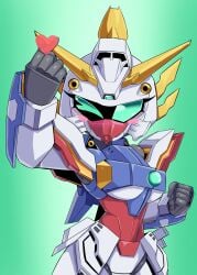 g_gundam gf13-017nj_shining_gundam gundam living_machine mecha mecha_focus mecha_girl mobile_suit robot robot_girl tagme zerokun135