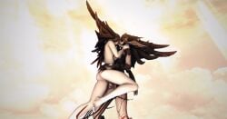 3d au_ra auri_lover final_fantasy_xiv floating forgiven_obscenity futa_on_female futanari hyur ryne_waters sex sin_eater transformation yuri