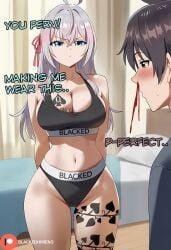 ai_generated alisa_mikhailovna_kujou blacked blacked_clothing cuckold cuckolding dark-skinned_male himeno interracial lingerie pale-skinned_female queen_of_spades raceplay russian_female tattoos tokidoki_bosotto_russian_de_dereru_tonari_no_alya-san