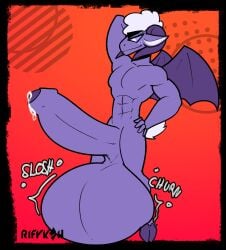 after_vore anthro anthro_pred back_wings balls balls_on_ground big_balls big_penis bodily_fluids bovid caprine caprine_demon churning_balls cock_vore collin_(helluva_boss) cum cum_drip cum_dripping_from_penis cum_on_own_penis cum_on_penis cum_on_self cum_vore demon digestion digital_drawing_(artwork) digital_media_(artwork) dripping erection foreskin freckled_face freckles genital_fluids genitals goat_demon hair hand_behind_head hand_on_hip hand_on_own_hip hellaverse helluva_boss hi_res hooves horn huge_balls huge_penis humanoid_genitalia humanoid_penis hyper hyper_balls hyper_genitalia hyper_penis leaking_cum looking_at_genitalia looking_at_own_penis looking_at_penis looking_at_self looking_down male male_pred mammal membrane_(anatomy) membranous_wings motion_lines muscular muscular_anthro muscular_male nude nude_anthro nude_male penile penis purple_sclera rifykoh sheep short_hair simple_background sloshing_balls smile solo sound_effects tail tail_tuft tuft vore white_eyes wings