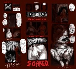 2girls blood blood_stain dubious_consent elli_(iron_lung) gothicgalaxies_(artist) iron_lung manipulation masturbation mind_break mind_control monster monster_girl monster_on_female tentacle_sex vore yuri